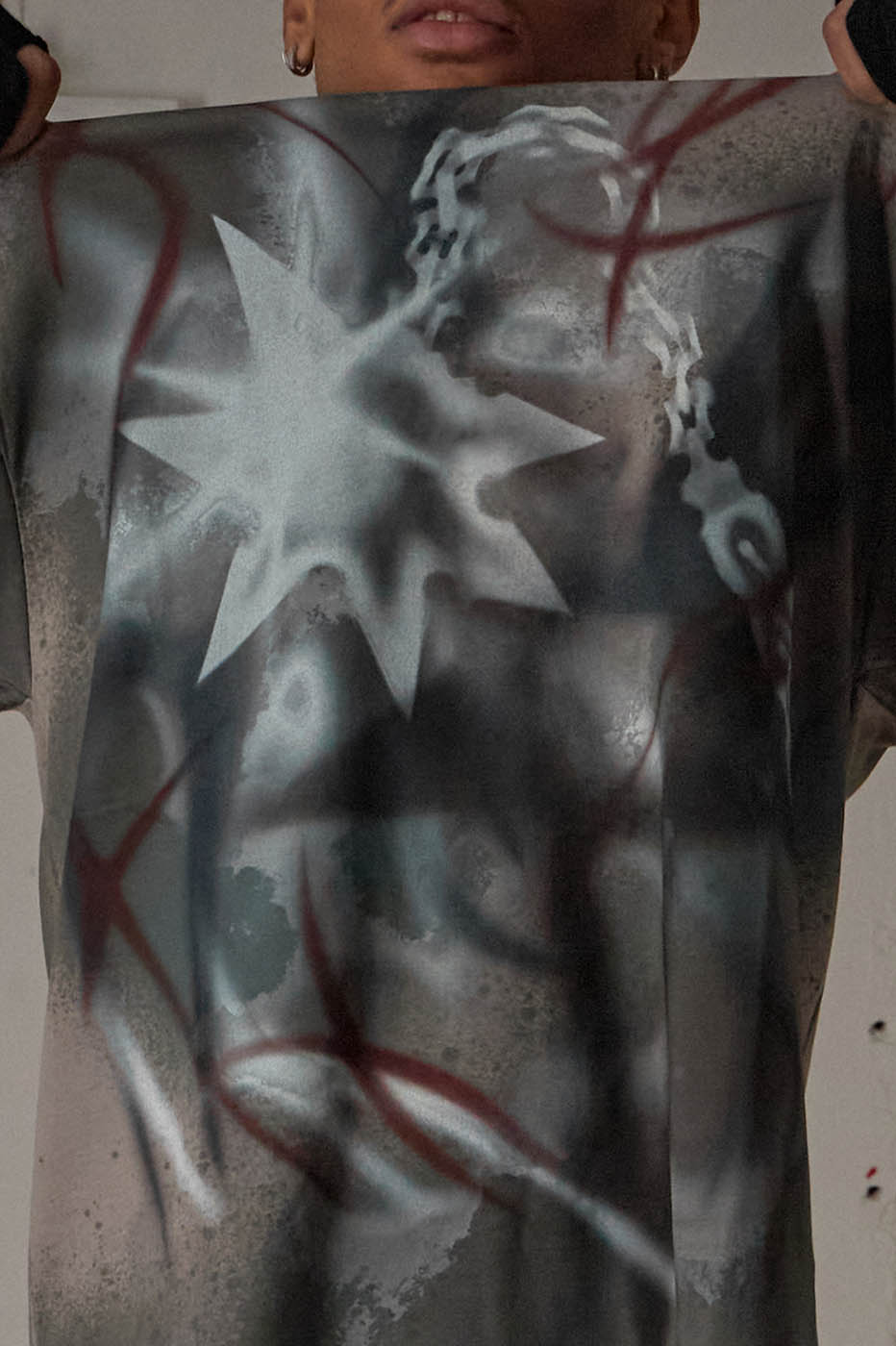 DND4DES Meteor Hammer Abstract Graphics T-Shirt
