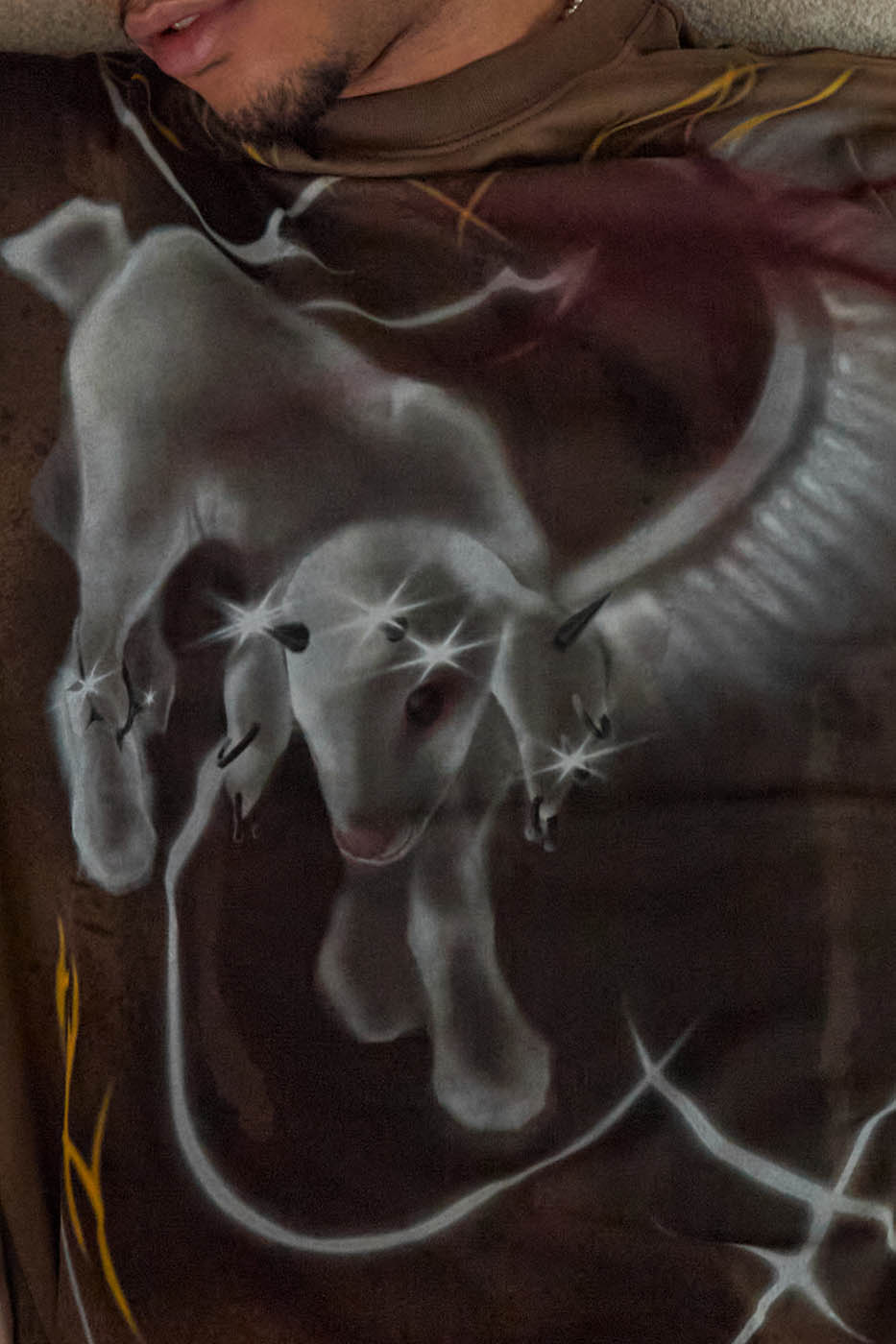 DND4DES Abstract Sheep Graffiti T-Shirt