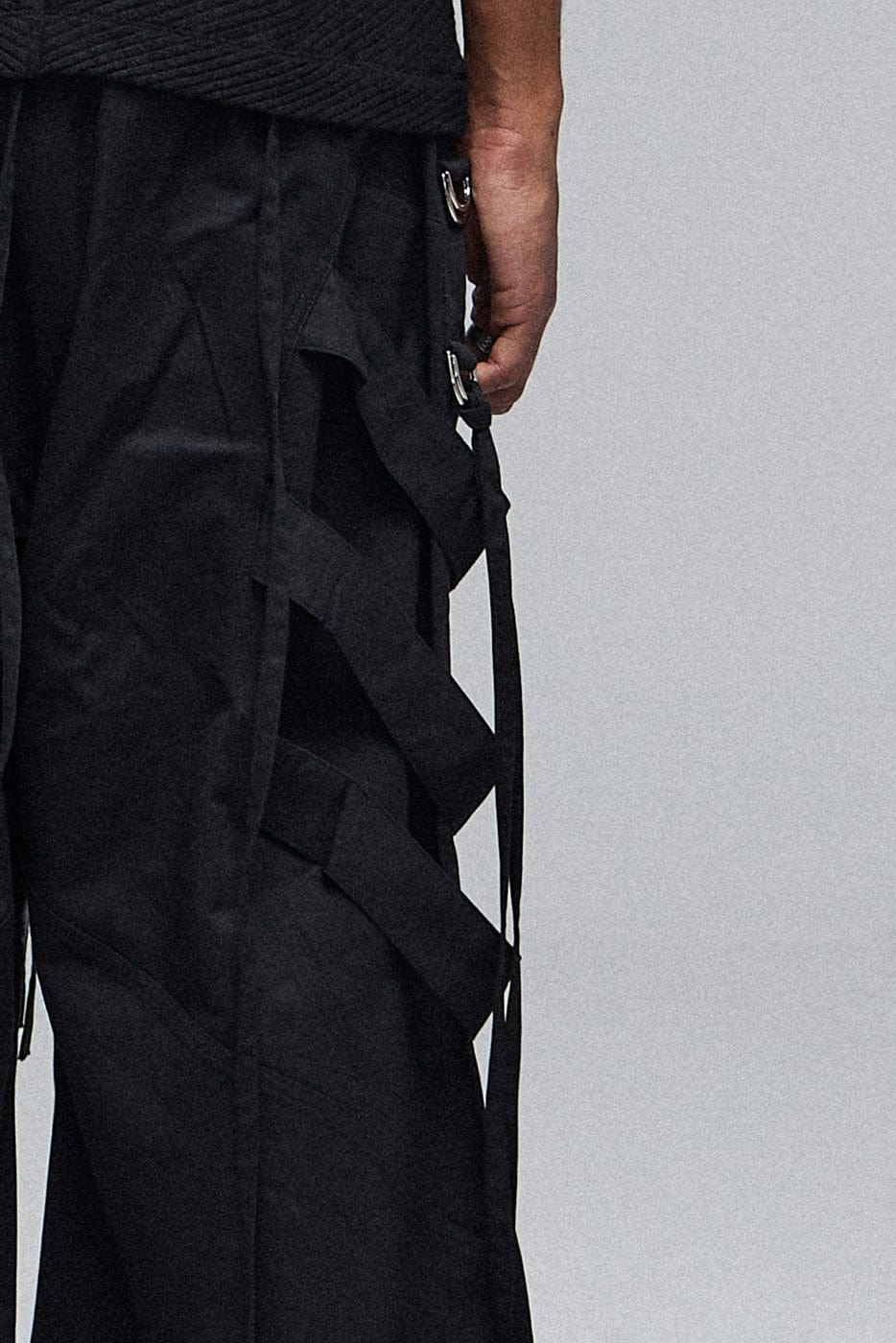 DND4DES Multi-Layered Striped Graffiti Cargo Pants