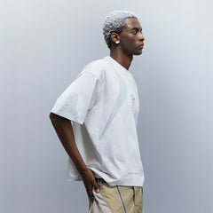 XIPHEVIL Curve Spliced Quick-Dry Sorona T-Shirt Ice