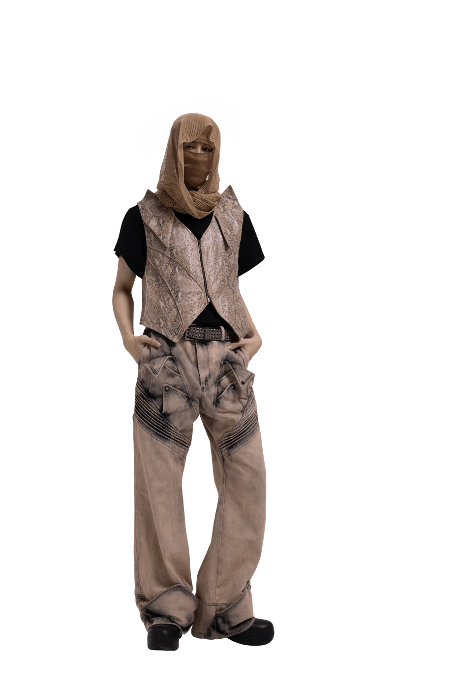DND4DES Deconstructed Desert Petals Jeans