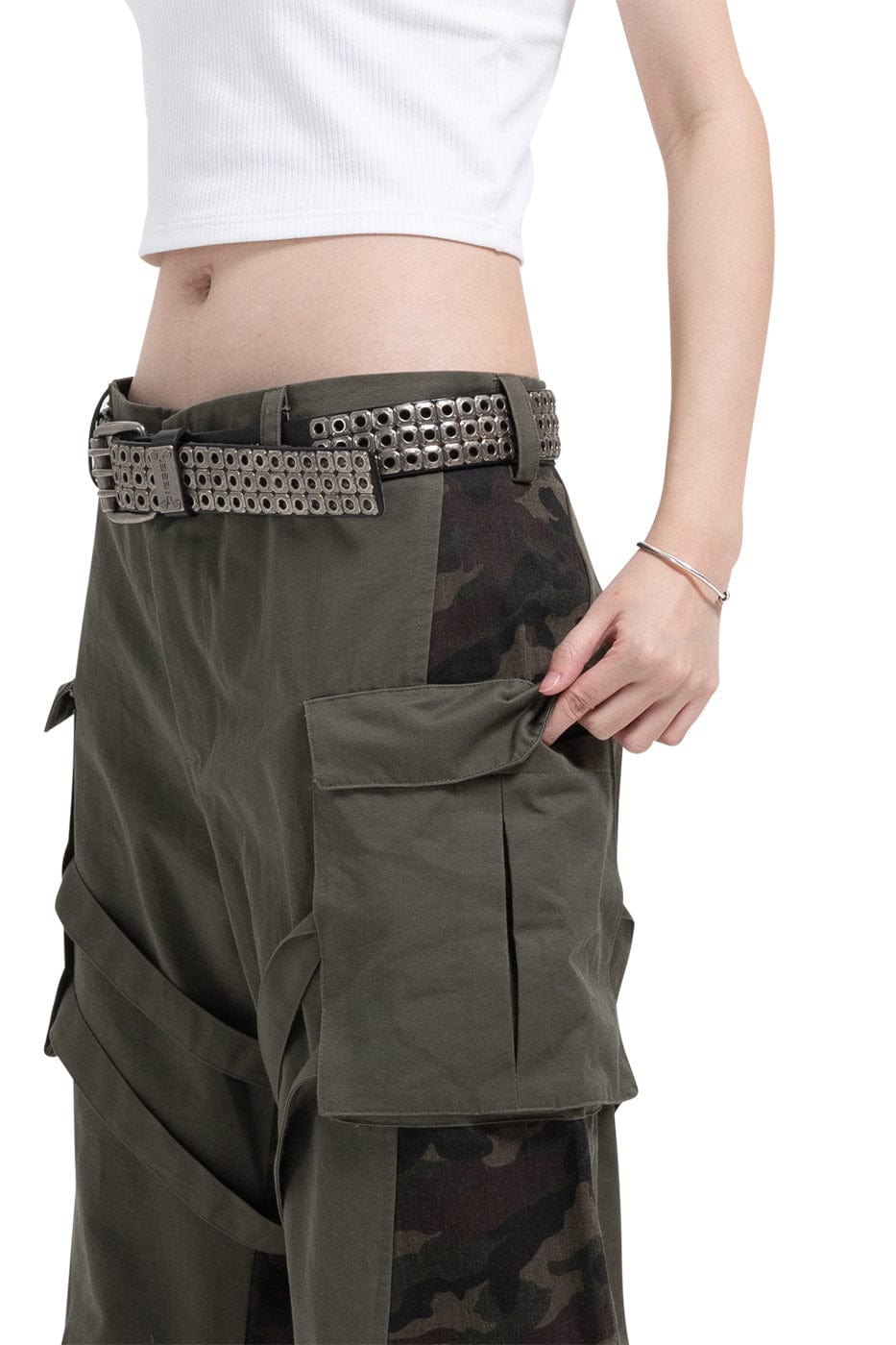 DND4DES Spliced Camouflage Bandage Zipper Cargo