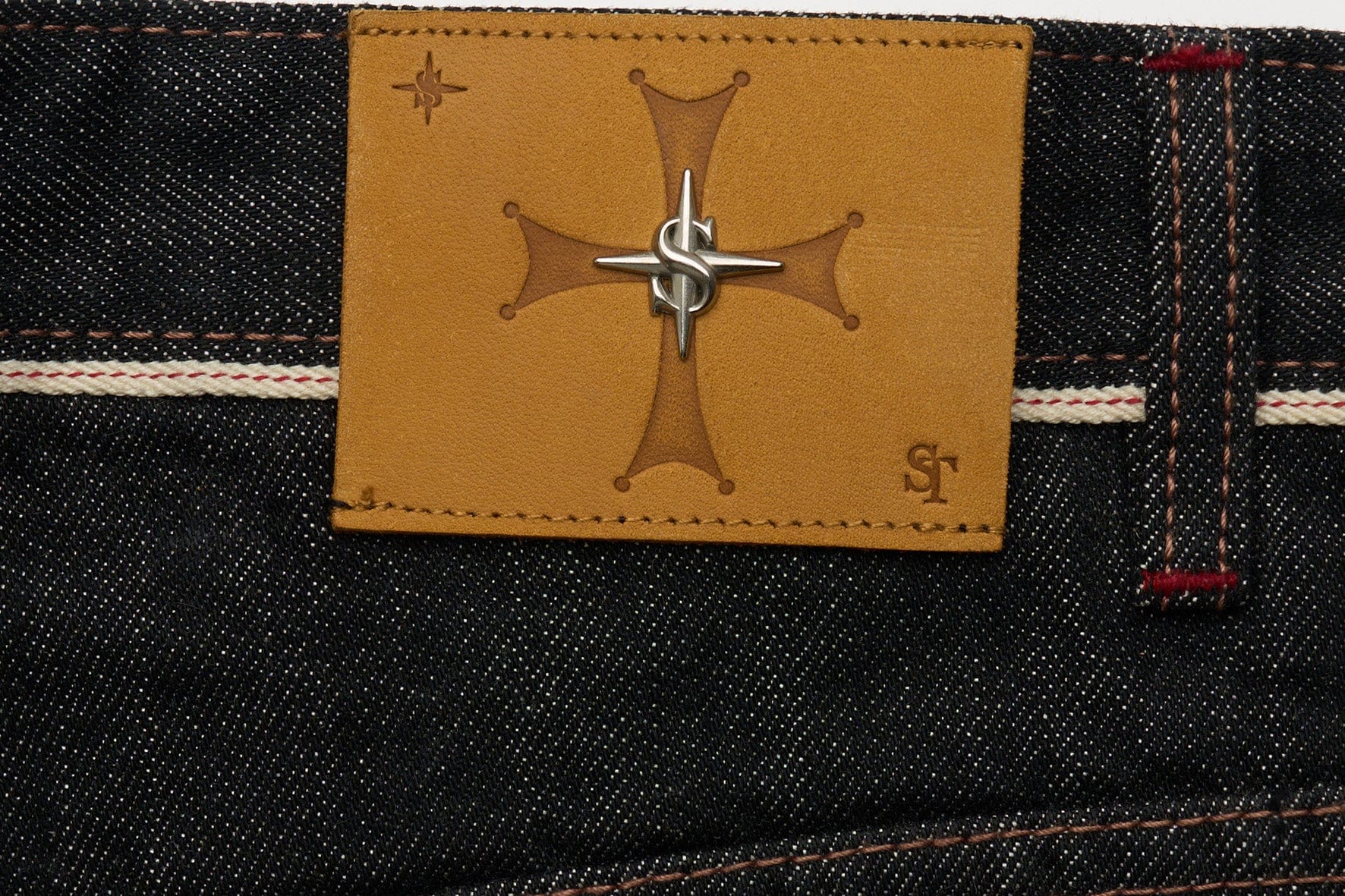 STEEPC Asymmetric Fly Selvedge Curved Raw Jeans