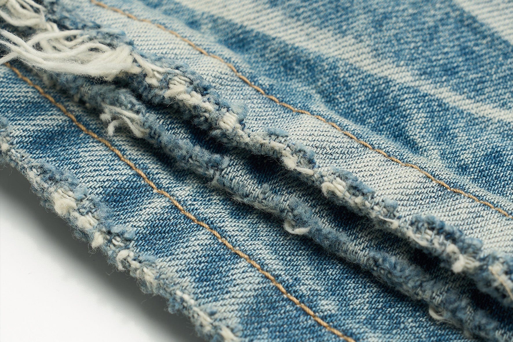 STEEPC Dirty Fit Distressed Flared Jeans