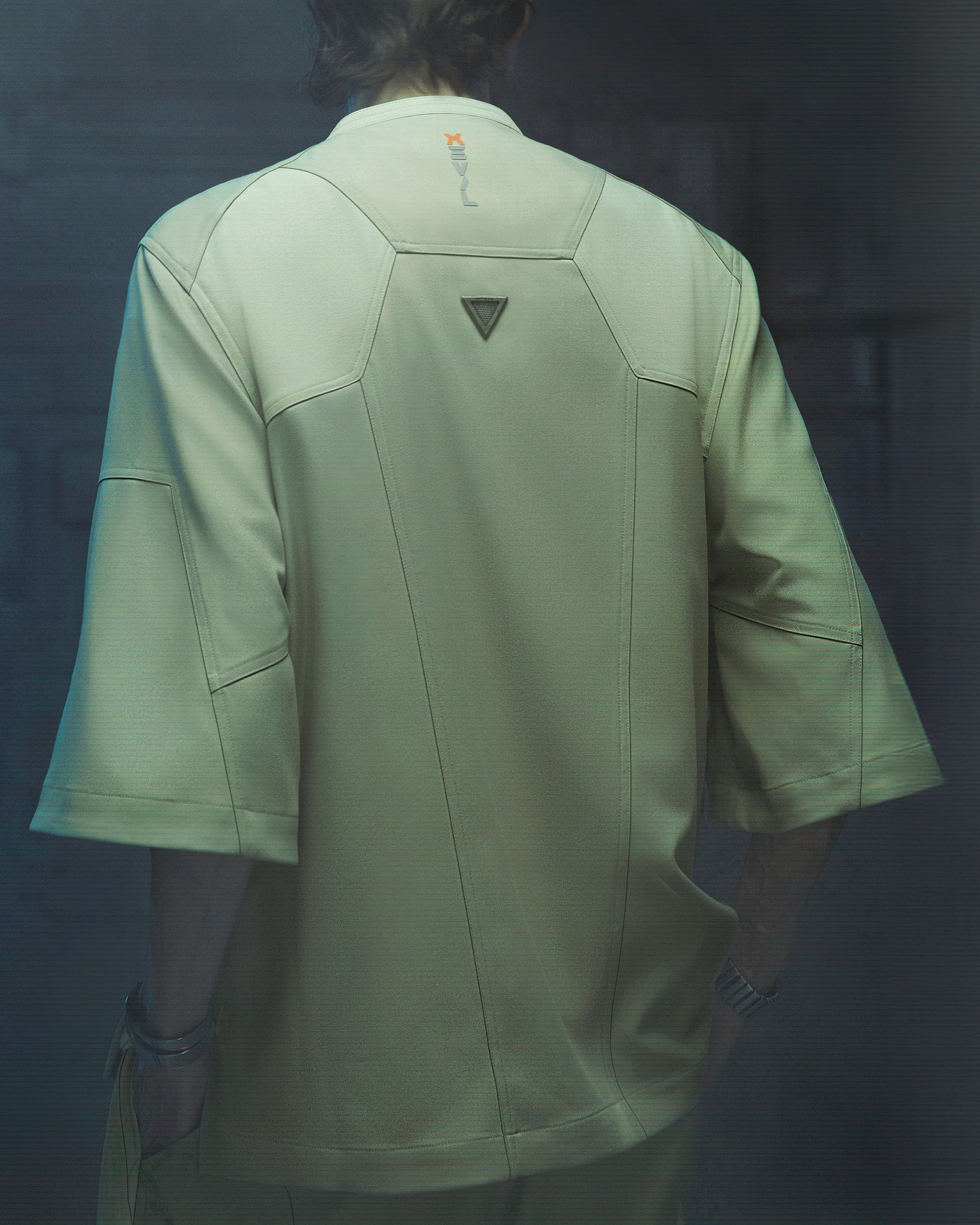 XIPHEVIL Demiurge IV Mesh Metal Short-Sleeve Blazer Green