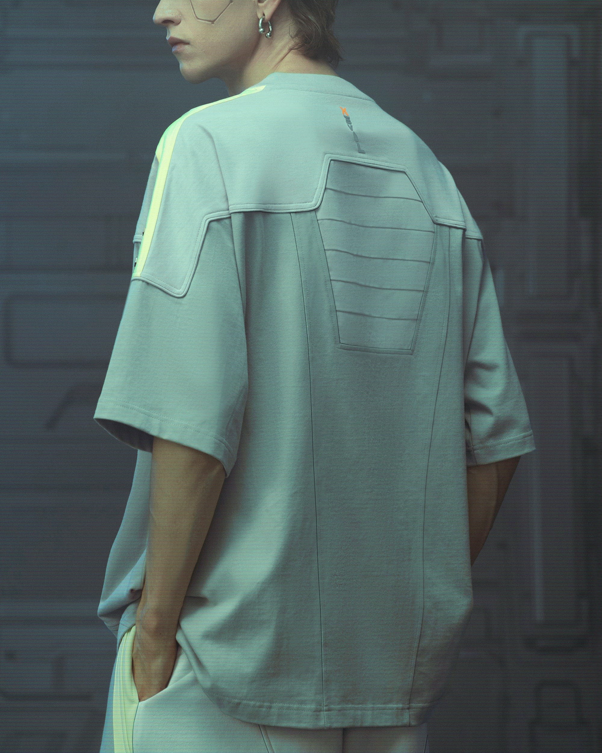 XIPHEVIL Modern Deconstructed Rivet Jersey Sliver