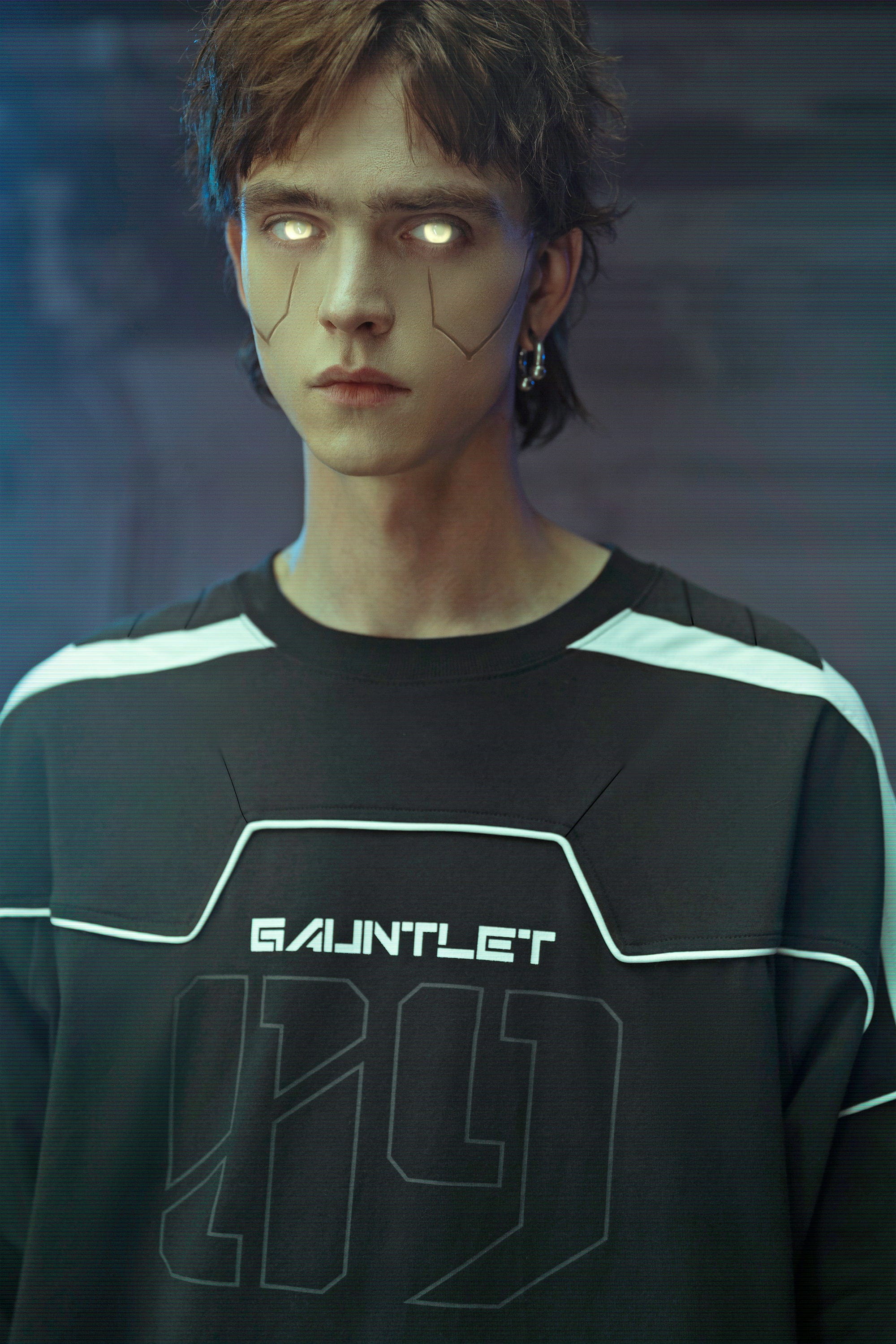 XIPHEVIL Modern Deconstructed Rivet Jersey Black