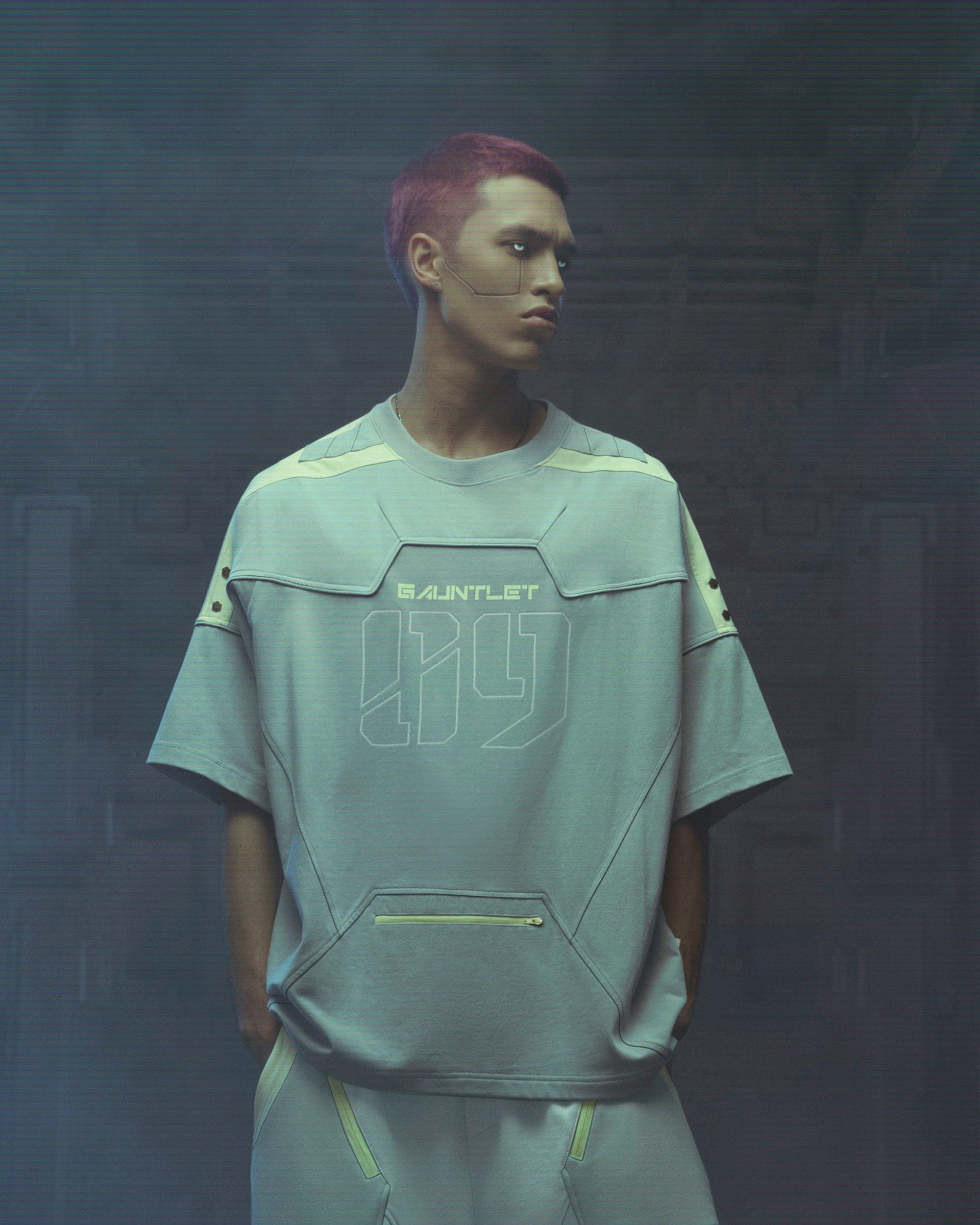 XIPHEVIL Modern Deconstructed Rivet Jersey Sliver