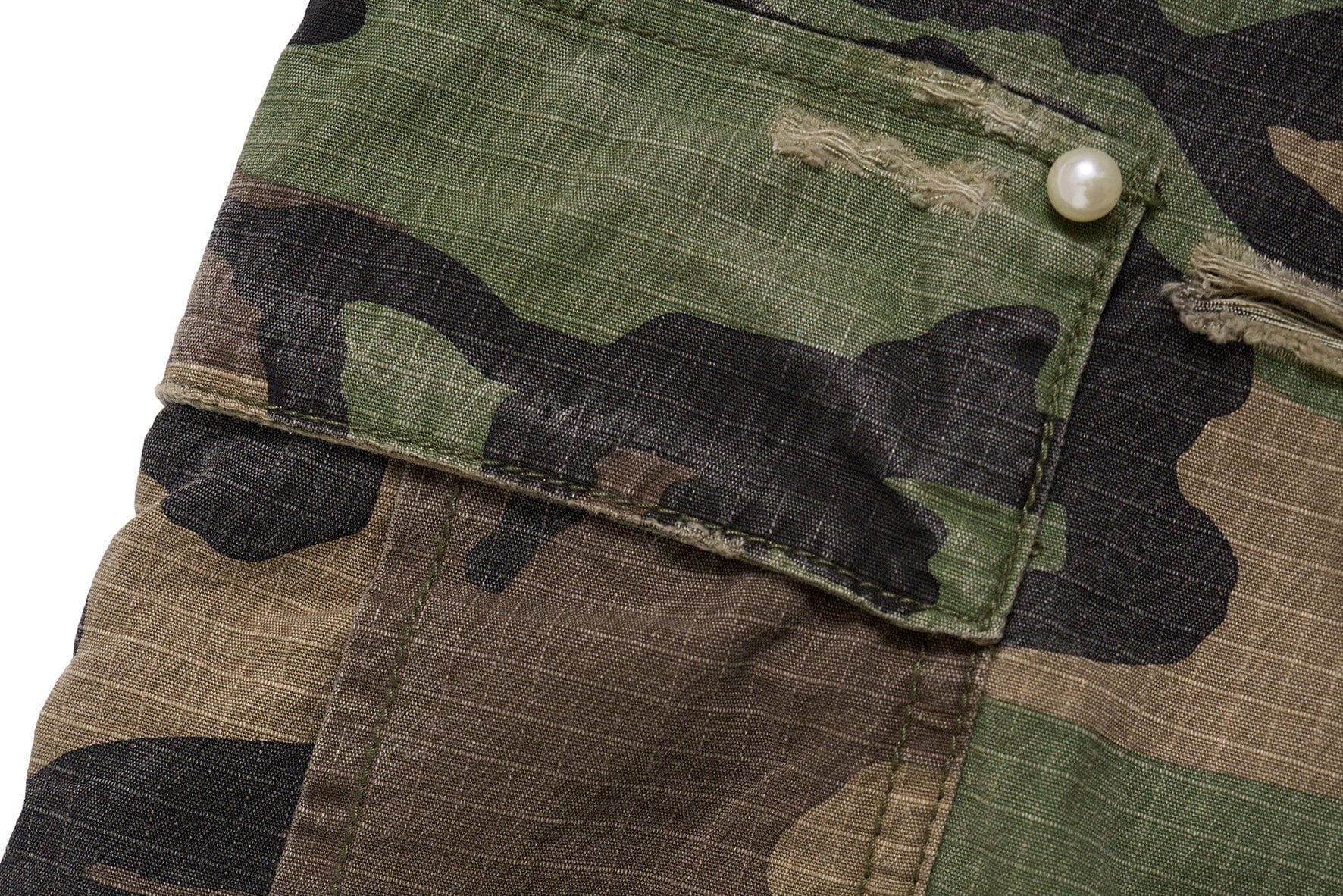 STEEPC Camo Pearl Multi-Pocket Rippled Shorts