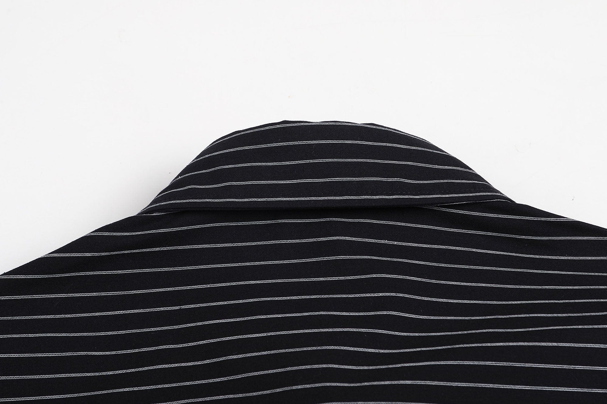 FACEONLAB Striped Patch-Pocket Poplin Shirt