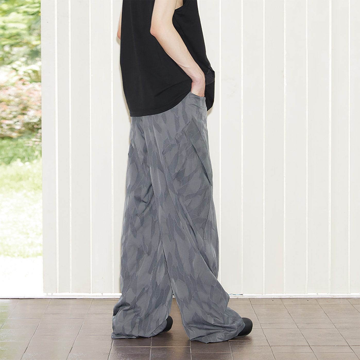 49PERCENT LABELROOM Grey Camo Cargo Pants