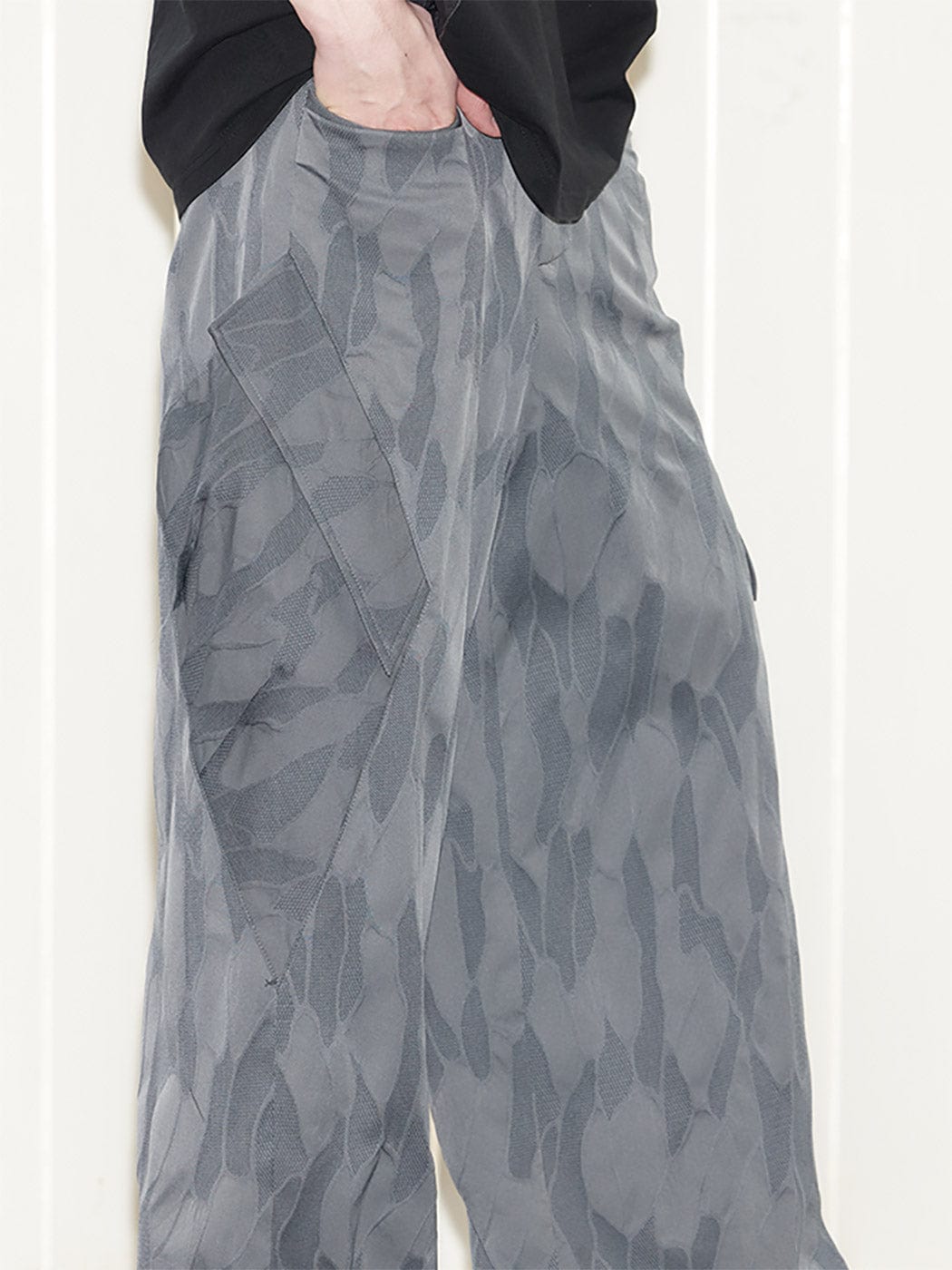 49PERCENT LABELROOM Grey Camo Cargo Pants