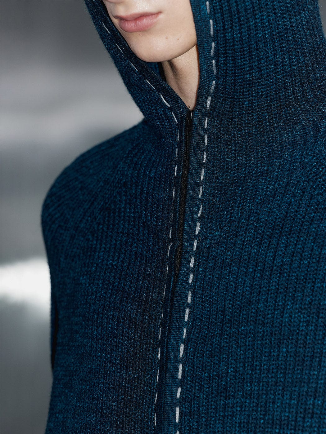 49PERCENT Slim Zipper Cardigan
