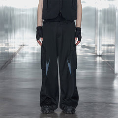49PERCENT Embroidered Arrows Cargo Suit Pants