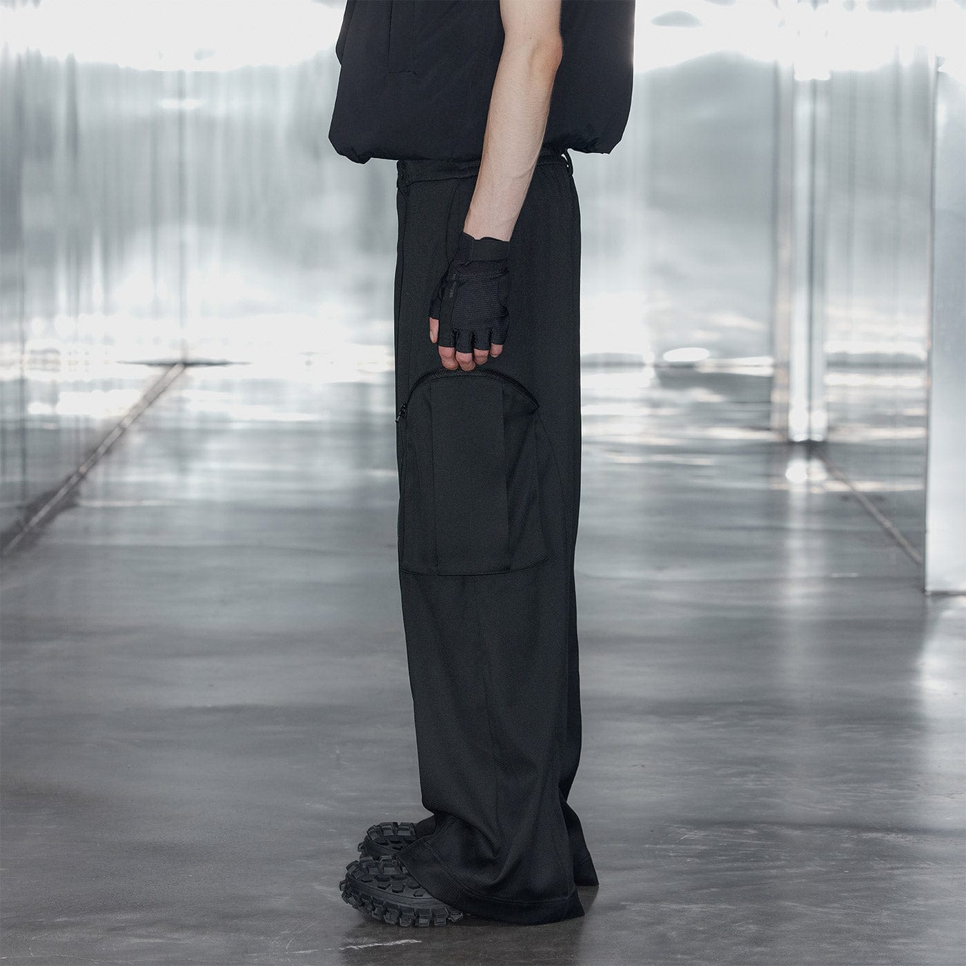 49PERCENT Embroidered Arrows Cargo Suit Pants