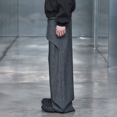 49PERCENT Flipped Pockets Faux Leather Pants