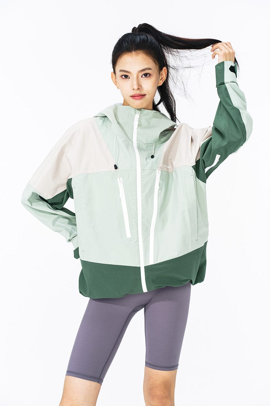 ENSHADOWER Asymmetric Water-Proof Windbreaker