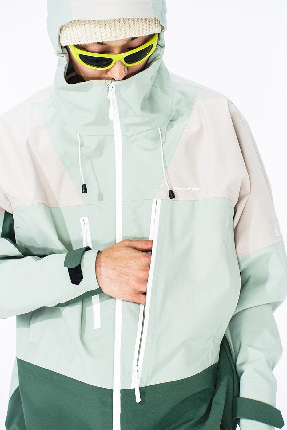 ENSHADOWER Asymmetric Water-Proof Windbreaker