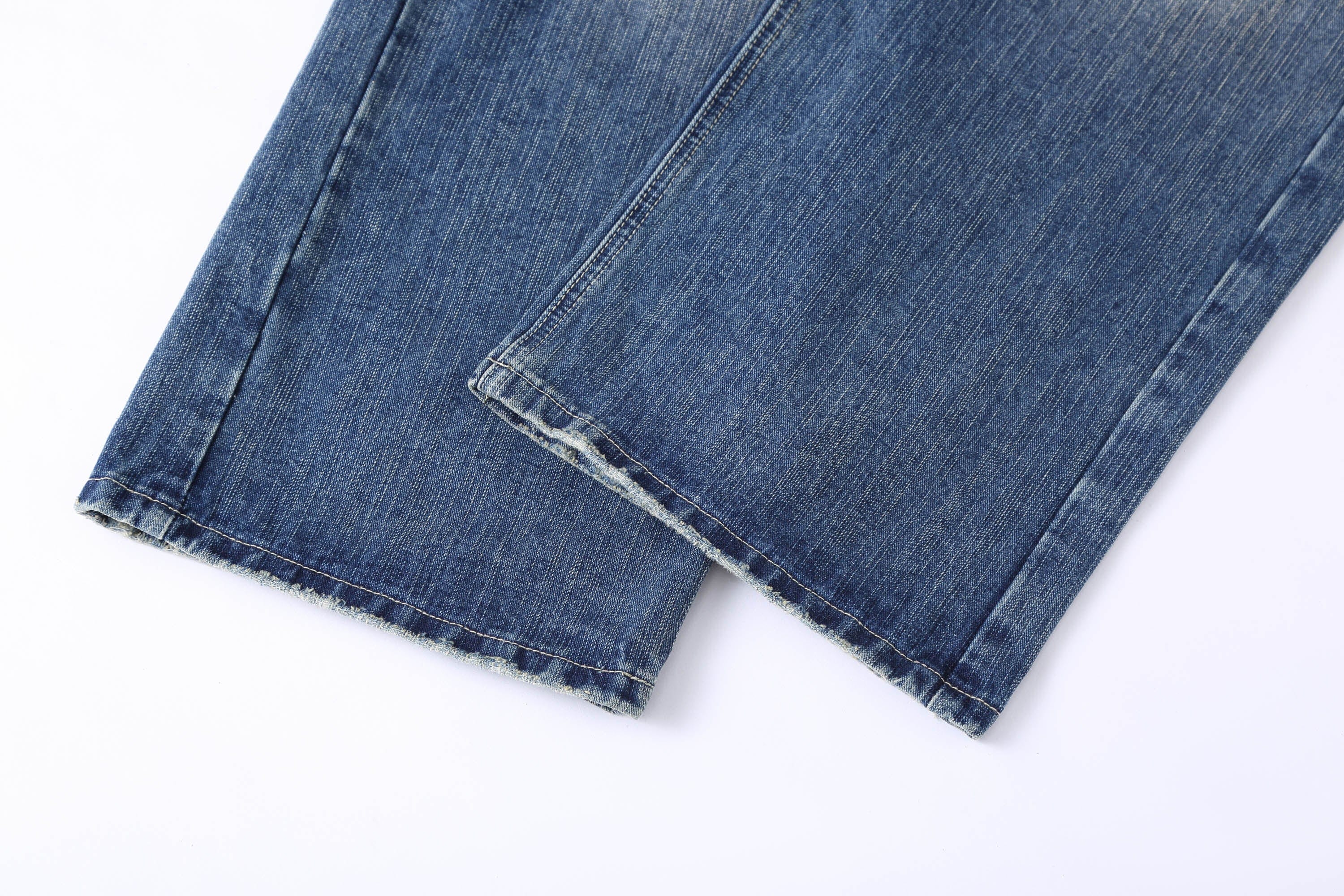 CLP Retro Waist Rivet Straight-Leg Jeans