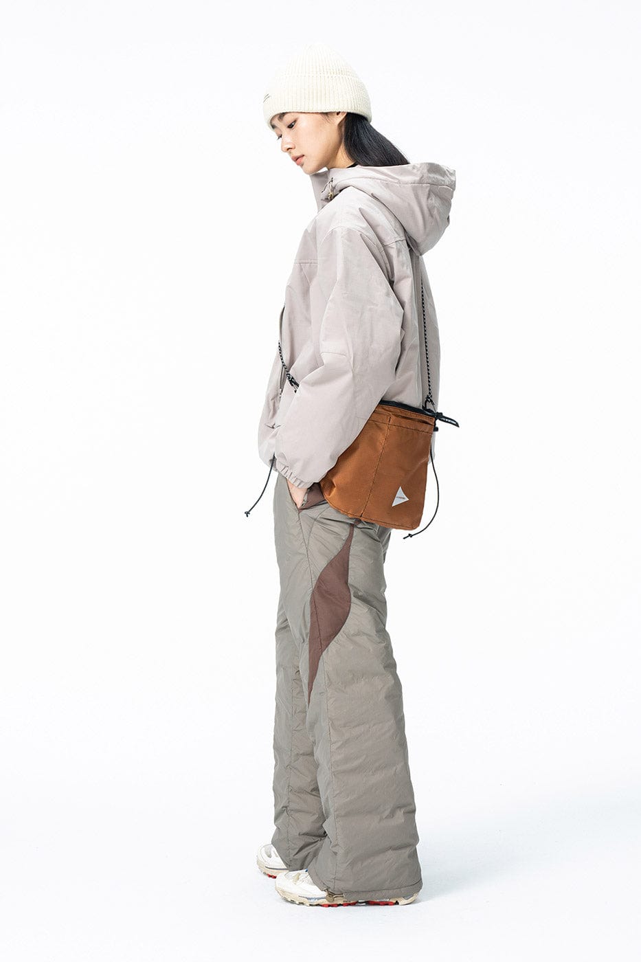ENSHADOWER Spliced Splash-Proof Down Ski Pants