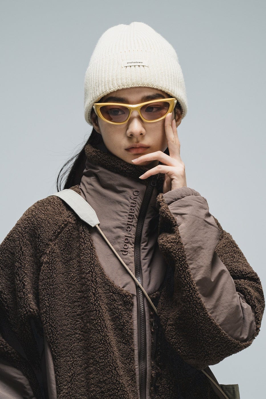 ENSHADOWER Spliced High-Collar Fleece Jacket