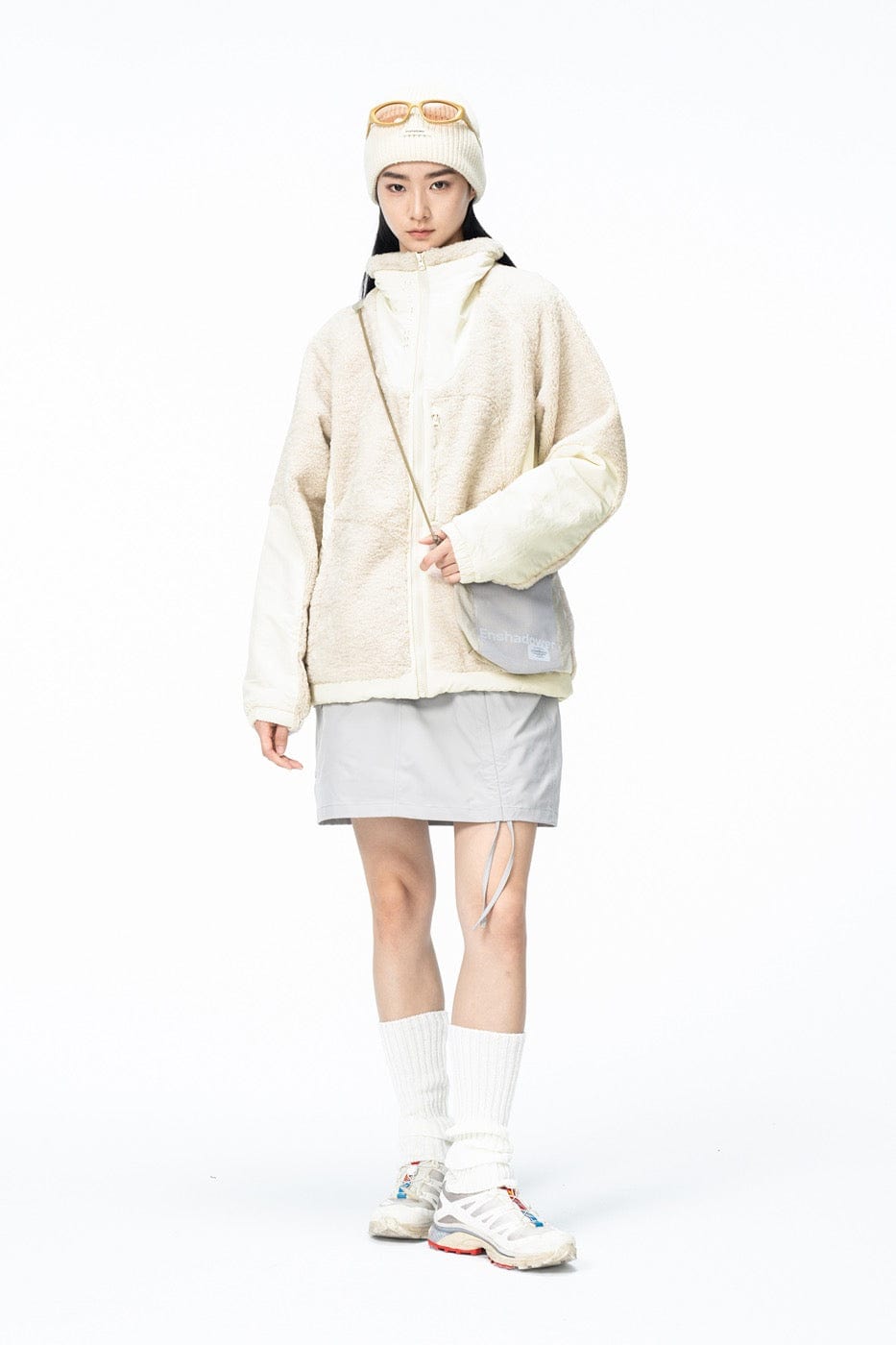ENSHADOWER Spliced High-Collar Fleece Jacket
