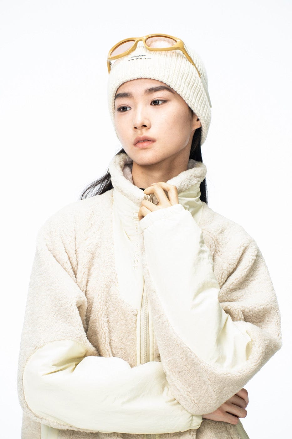 ENSHADOWER Spliced High-Collar Fleece Jacket