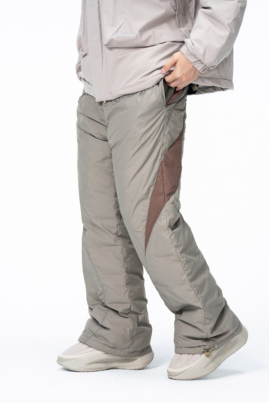 ENSHADOWER Spliced Splash-Proof Down Ski Pants