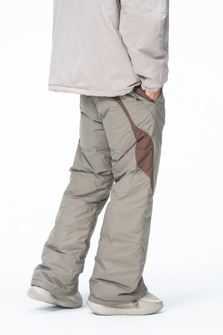 ENSHADOWER Spliced Splash-Proof Down Ski Pants