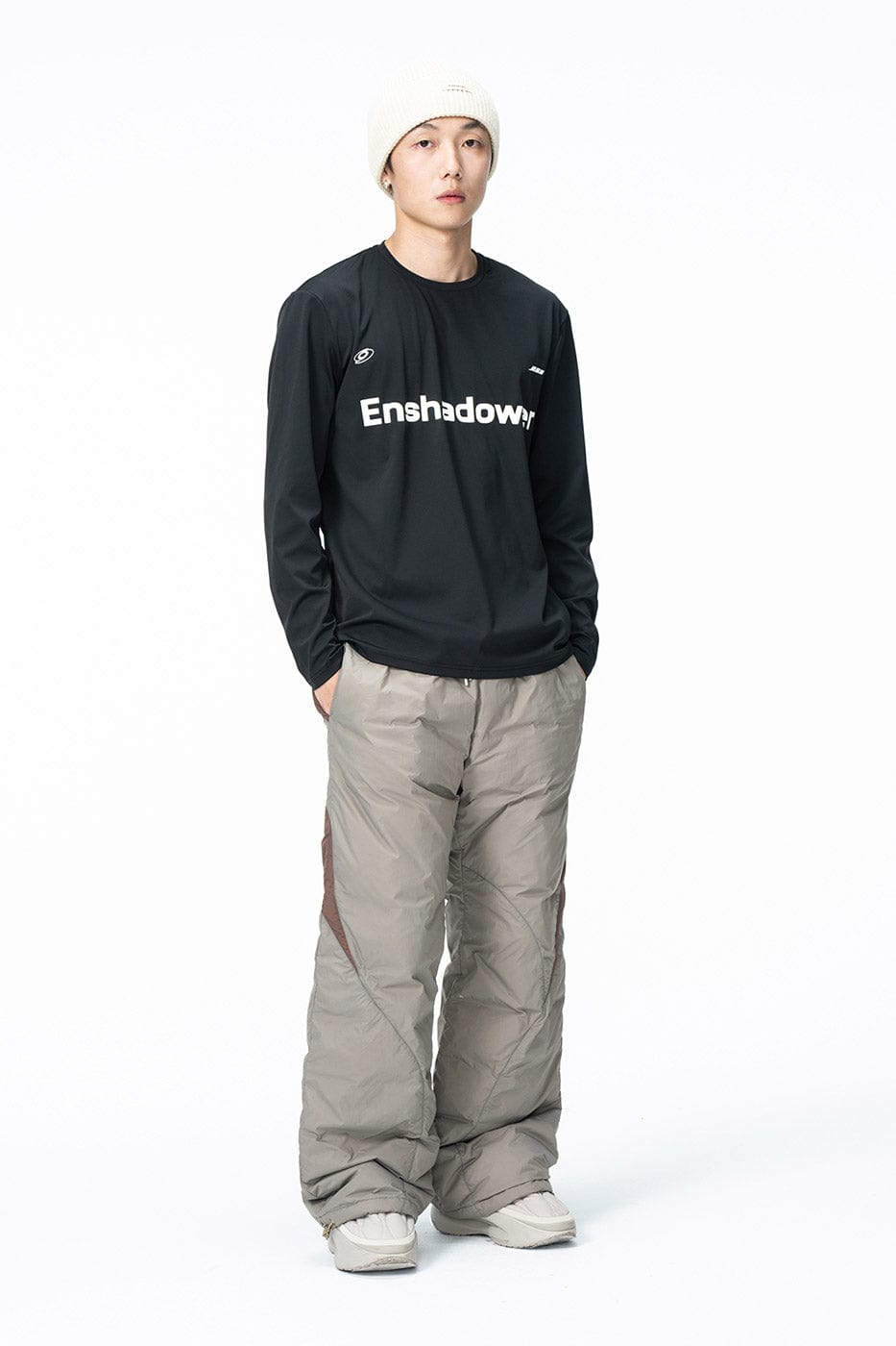 ENSHADOWER Spliced Splash-Proof Down Ski Pants