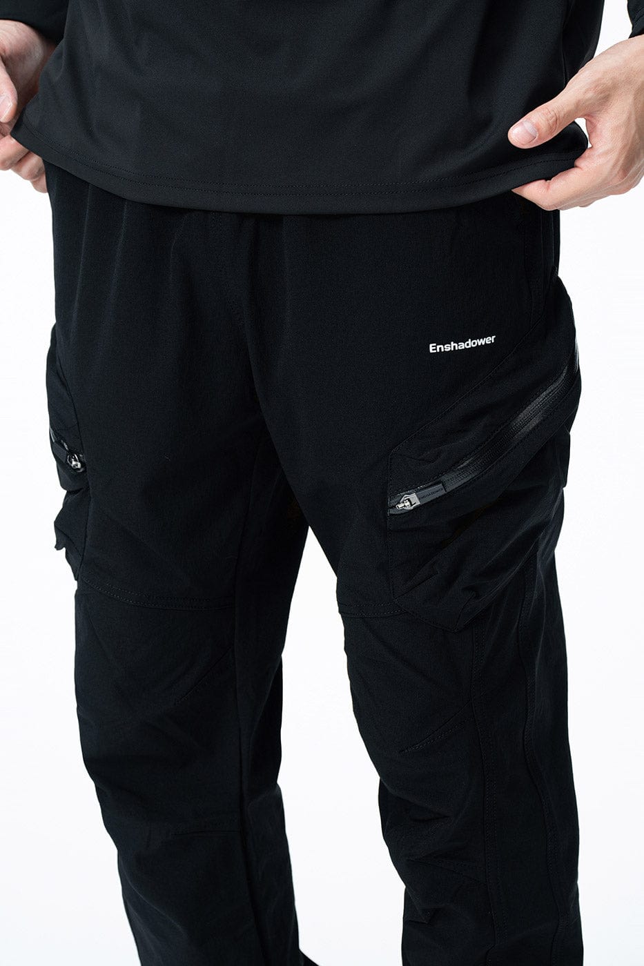 ENSHADOWER Diagonal Zipper Jogger