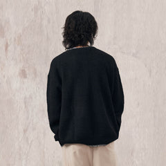 IN EXISTENCE Essential Ribbed Henley Sweater