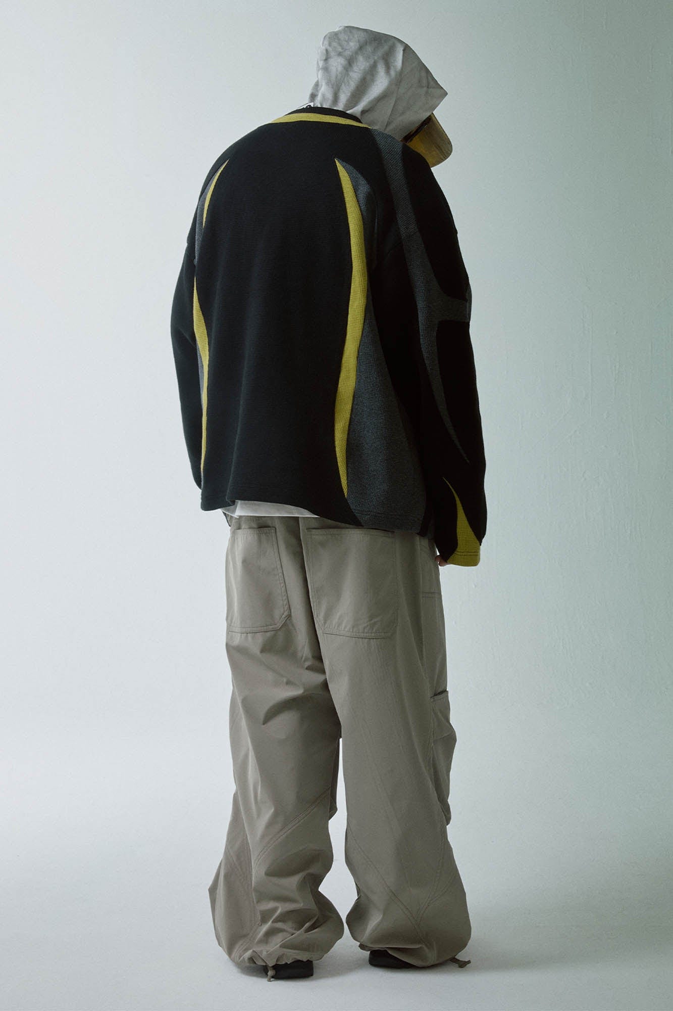 F2CE Multi-Pocket Spliced Crinkled Utility Pants