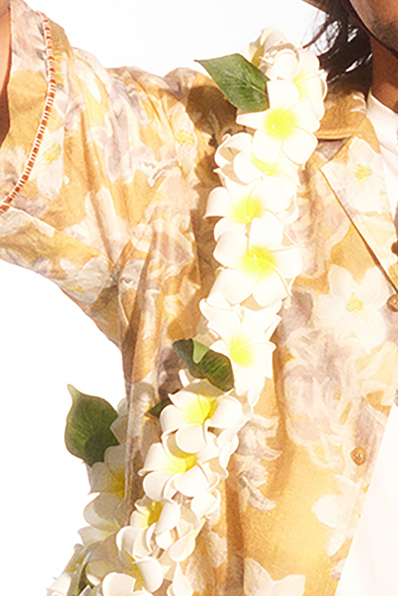 TRECLUB Floral Full-Print Cuban Half Shirt
