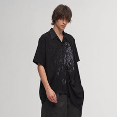 ILNya Nieternite Nifutur Siren Asymmetrical Striped Spliced Shirt
