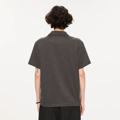 KREATE Layered Fair Isle Pocket Polo T-Shirt