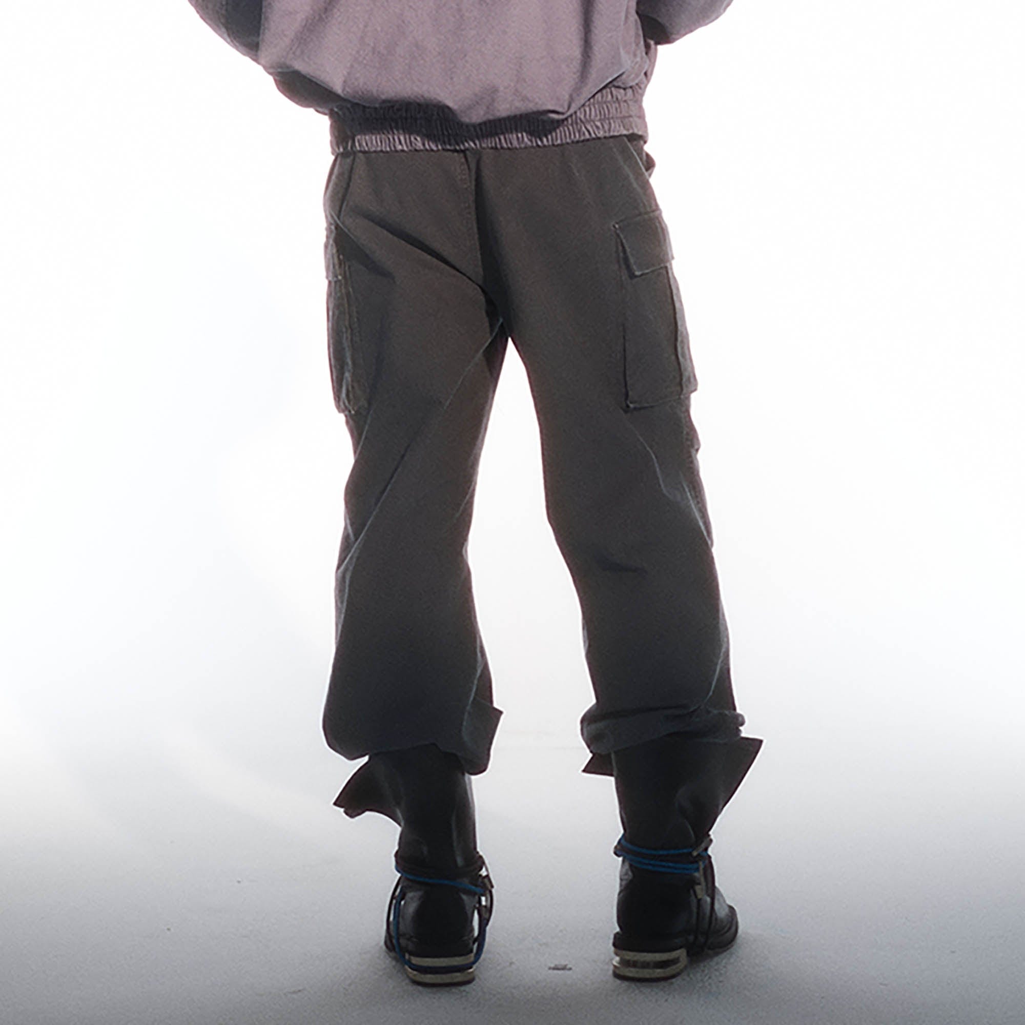TRECLUB Utility Canvas Straight-Leg Pants