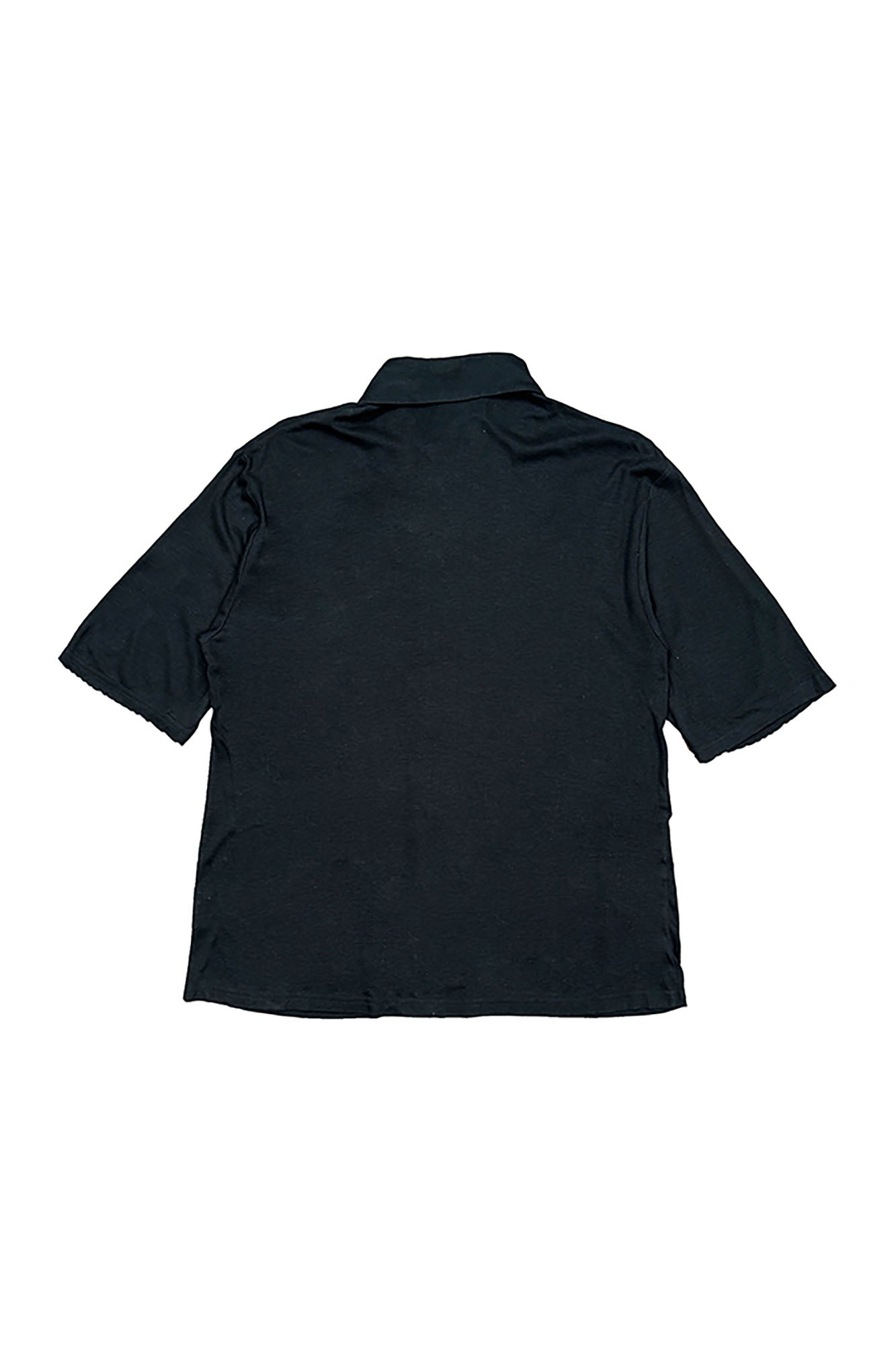 RICHILL Refined Acetate Button-Up Polo Half Shirt