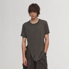 ILNya Nieternite Nifutur Asymmetrical Layered Spliced T-Shirt