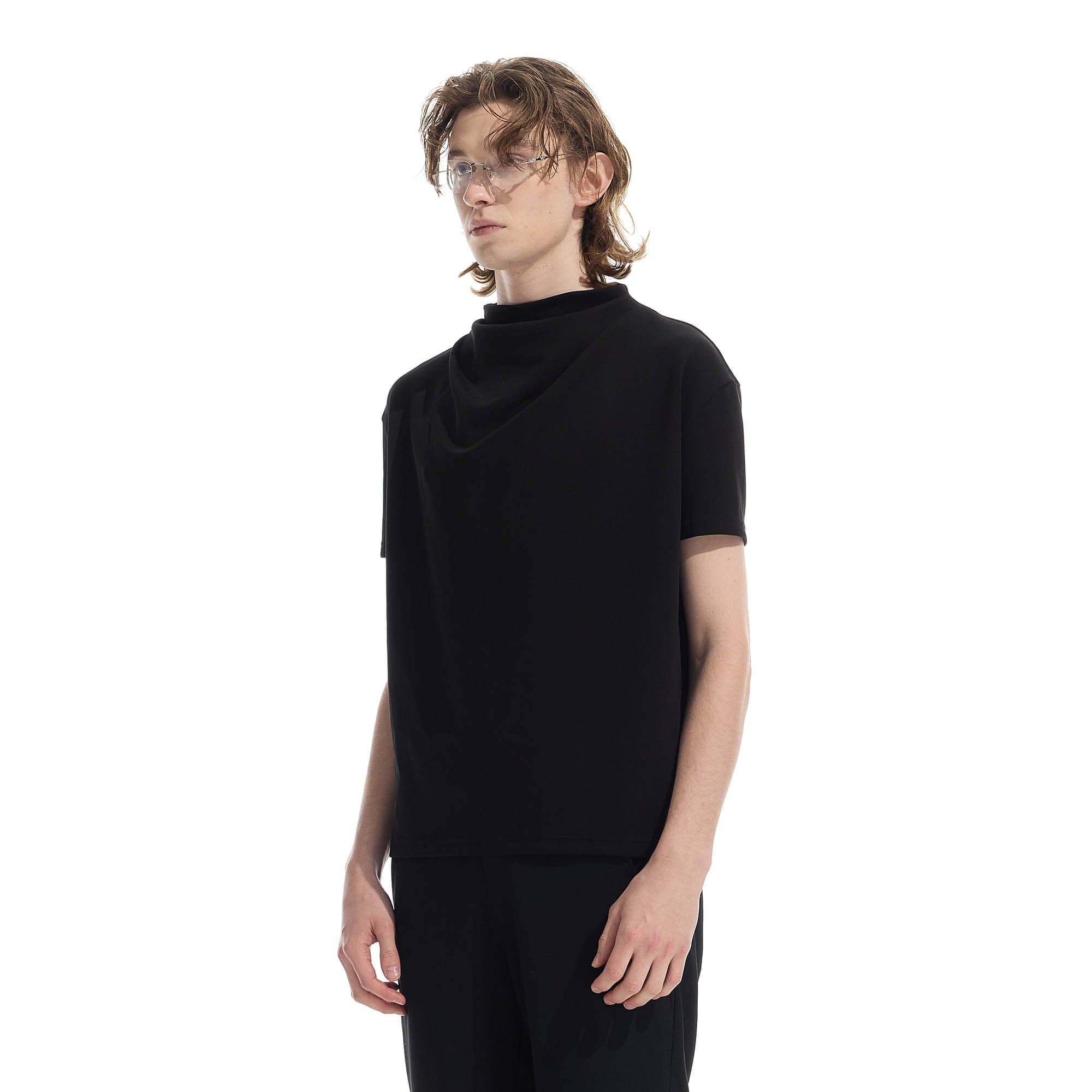 WHISTLEHUNTER Essential Crinkled Mock T-Shirt
