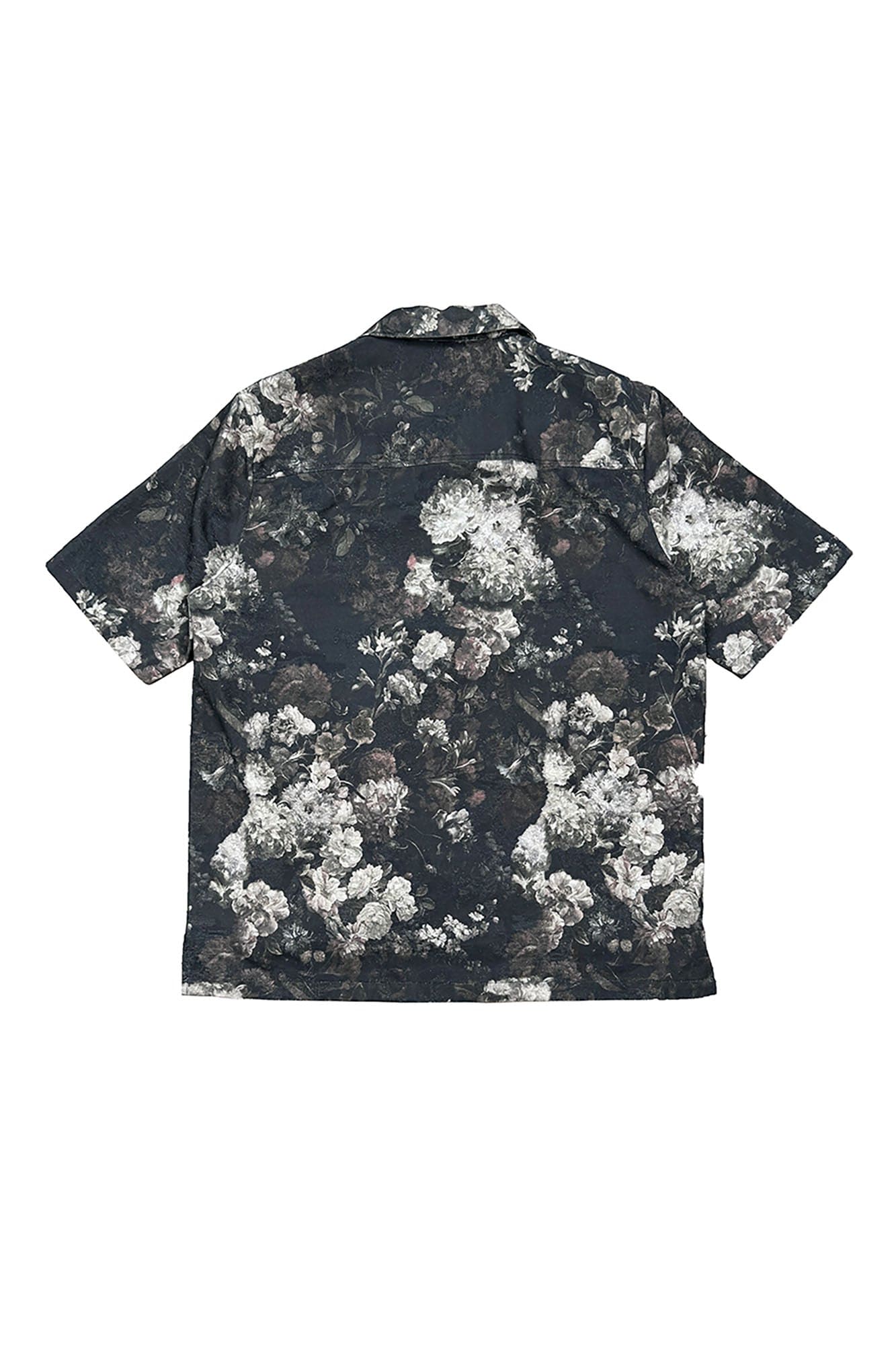RICHILL Retro Floral Jacquard Cotton-Linen Shirt