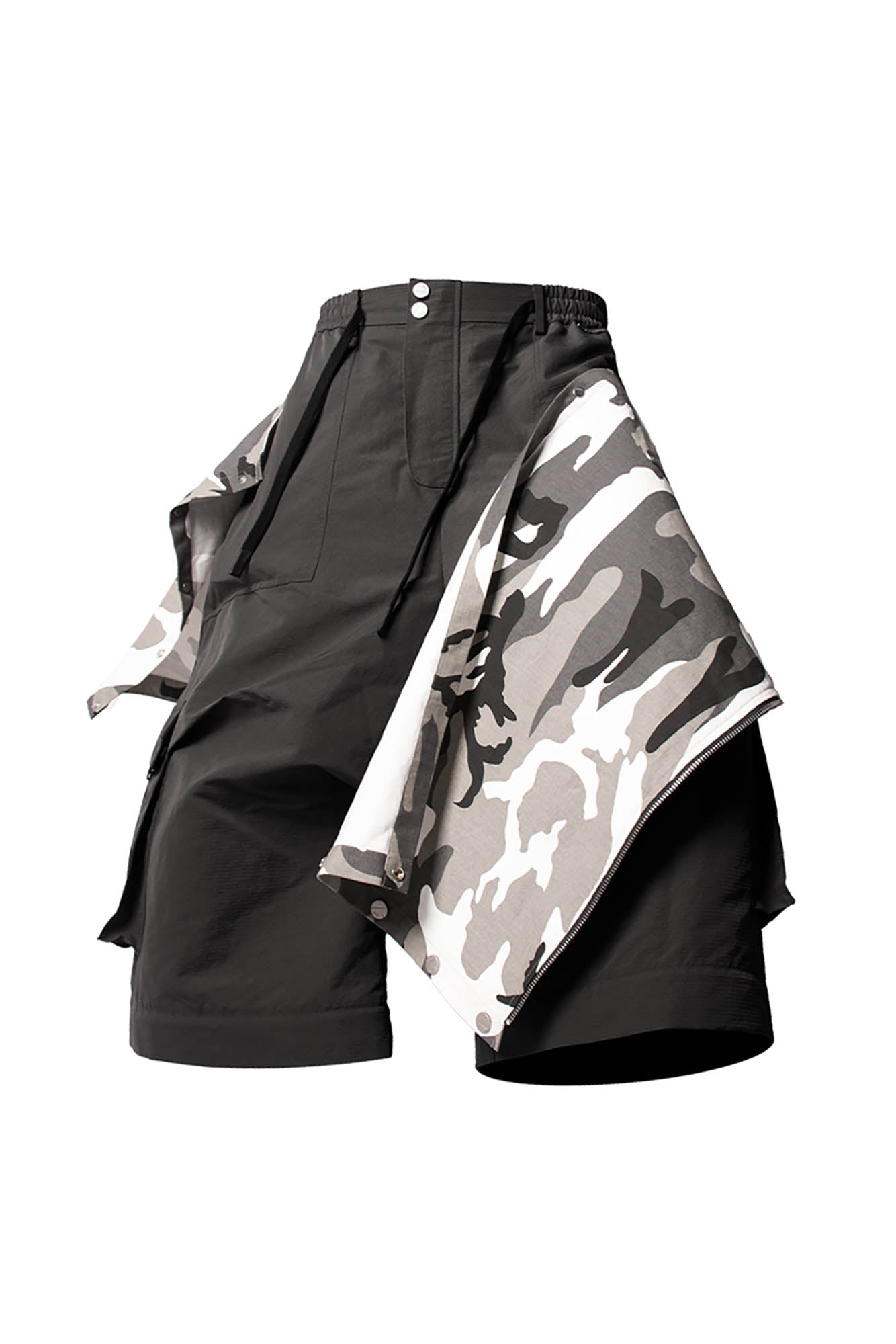 RELABEL Multi-Way Convertible Camo-Leg Cargo Pants
