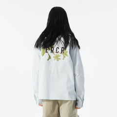 ERROR CODE ROBOT Botanical Embroidered Logo Shirt