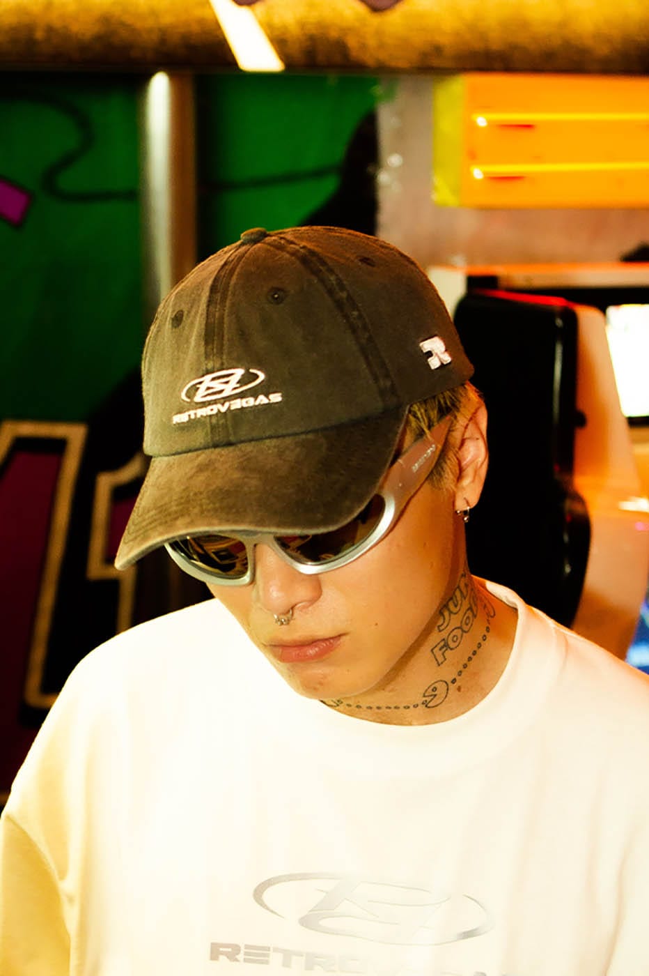 RTVG Distressed Embroidered-Logo Cap