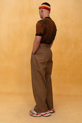 CLP Retro Pleated Wide-Leg Trousers