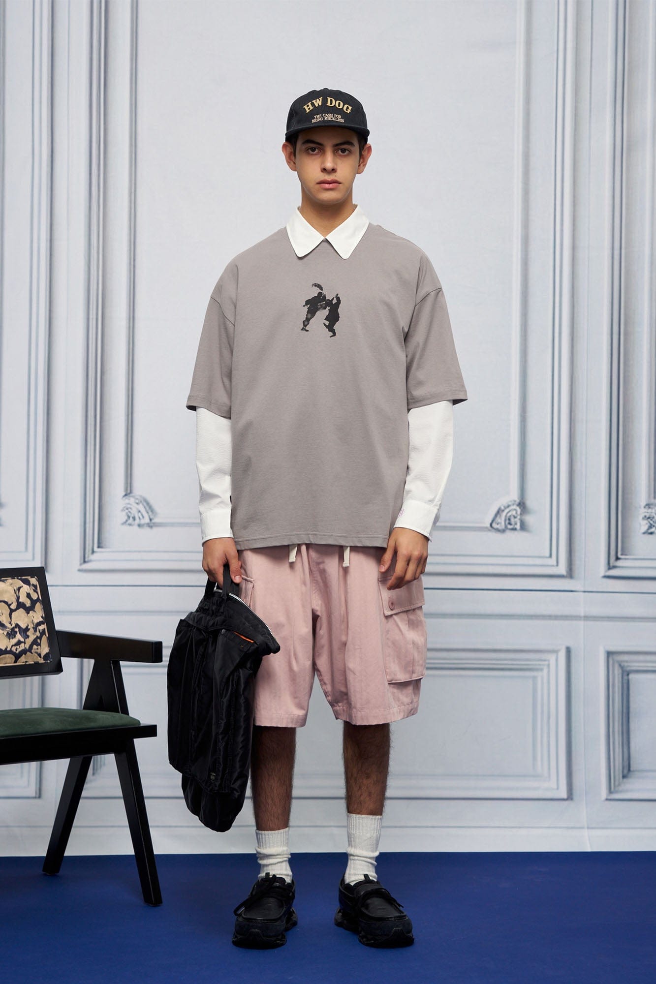 UNLIMITED MOTE Multi-Pocket Drawstring Cargo Shorts