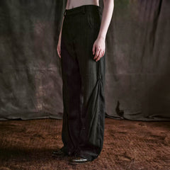 ILNya Nieternite Nifutur Striped Layered-Slit Wide-Leg Wool Trousers