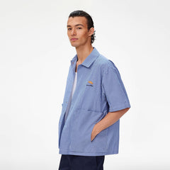 UMAMIISM Preppy Gingham Pocket Half Shirt