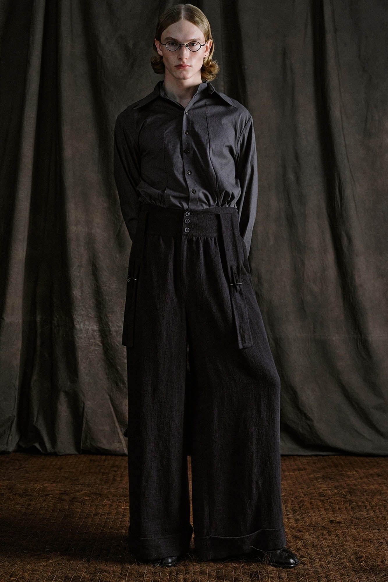 ILNya Nieternite Nifutur Buttoned High-Waist Wide-Leg Overalls