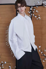 JIECHI Spiked Embellished Oversized Shirt
